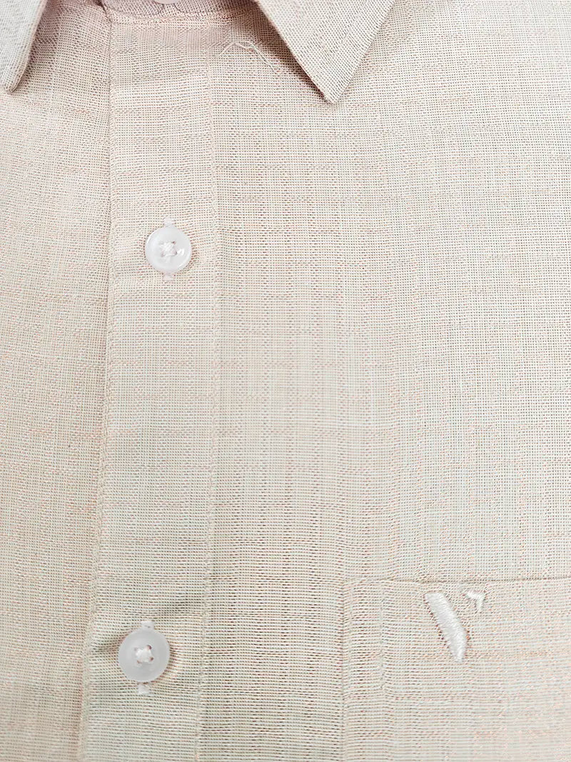 Royal Gold Tissue Matching Set (Shirt & Dhoti) Premium Ethnic Collection : Jacquard Grid Pattern